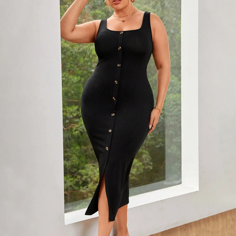 Large Size Women's Elegant Style Square Neck Dress, Summer New High Waisted Solid Color Suspender Wrapped Skirt Casual Y2k
Large Size Women's Elegant Style Square Neck Dress, Summer New High Waisted Solid Color Suspender Wrapped Skirt Casual Y2k