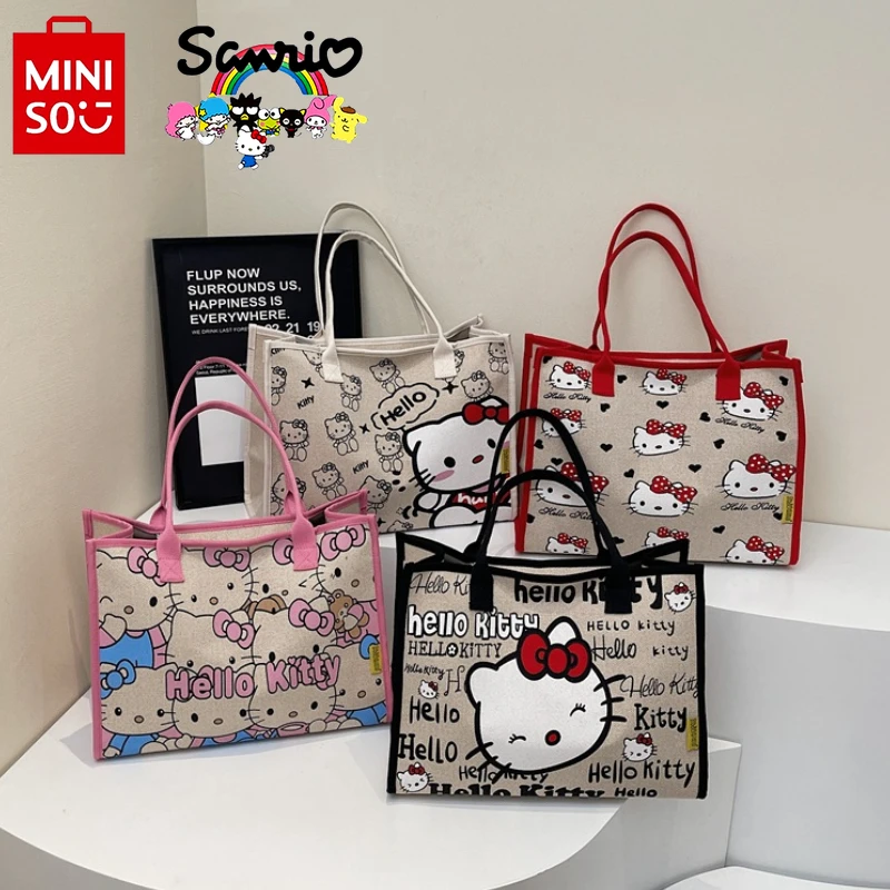 Hello Kitty New Women's Handbag Fashion High Quality Canvas Shoulder Bag Cartoon Versatile Large Capacity Women's Shopping Bag
Hello Kitty New Women's Handbag Fashion High Quality Canvas Shoulder Bag Cartoon Versatile Large Capacity Women's Shopping Bag