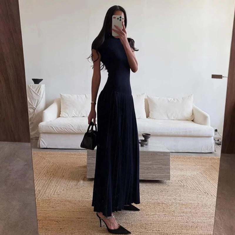 Tornova Turtleneck Knitting Long Dress Women‘s Short Sleeve High Waist Thread Casual Dress Female Elegant Slim Dress Summer New
Tornova Turtleneck Knitting Long Dress Women‘s Short Sleeve High Waist Thread Casual Dress Female Elegant Slim Dress Summer New