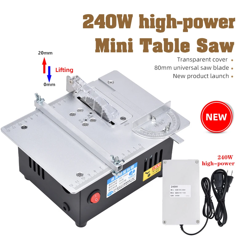 S8 Mini Table Saw High Power,PCB Board Hardwood Cutting,3inch Electric Saw with Liftable Saw Blade for Home DIY Cutting
S8 Mini Table Saw High Power,PCB Board Hardwood Cutting,3inch Electric Saw with Liftable Saw Blade for Home DIY Cutting
