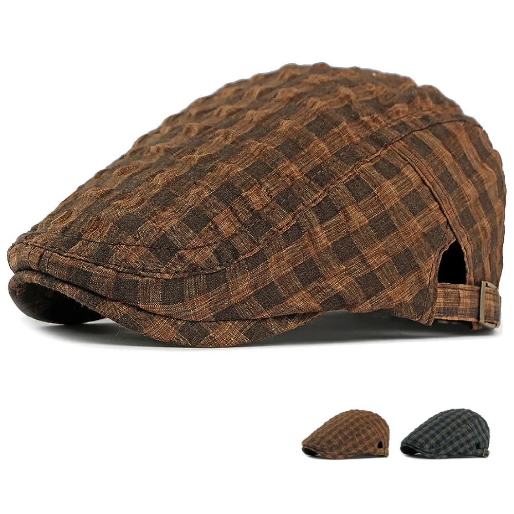 HT5093 Berets Spring Summer Breathable Sun Cap Men Women Artist Painter Beret Hat Adjustable Ivy Flat Cap Unisex Plaid Beret Cap
HT5093 Berets Spring Summer Breathable Sun Cap Men Women Artist Painter Beret Hat Adjustable Ivy Flat Cap Unisex Plaid Beret Cap