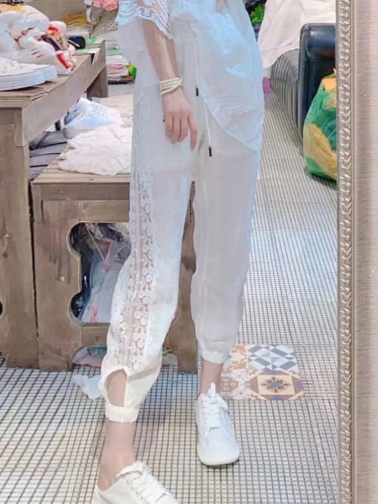 White Casual Thin Women's Lantern Pants Summer 2026 Loose Harlan Carrot Pants High Waist Straight Leg Commute Style
White Casual Thin Women's Lantern Pants Summer 2026 Loose Harlan Carrot Pants High Waist Straight Leg Commute Style