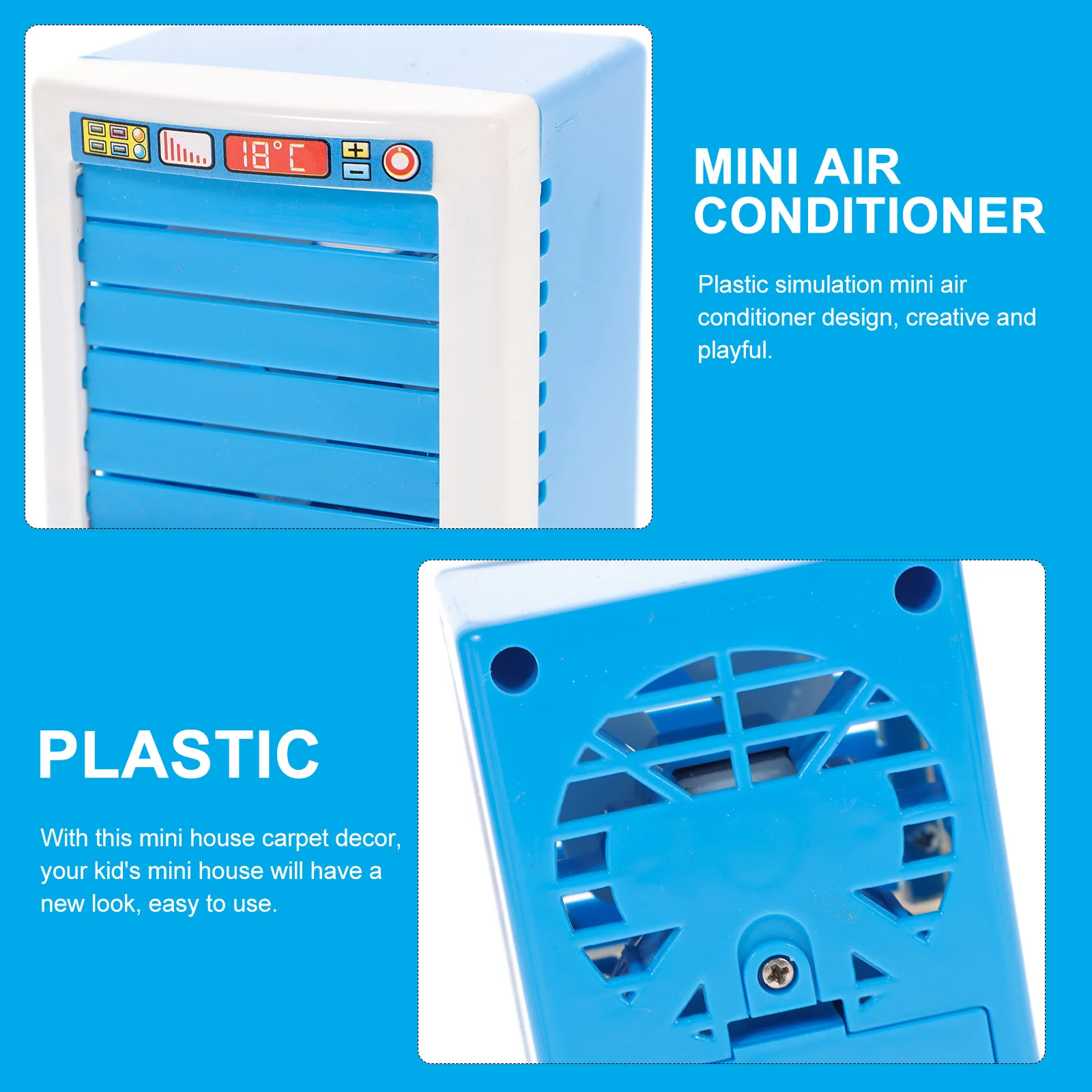 1Pcs Creative Plastic Mini Air Conditioner Simulation Educational Children Plaything Imagination Skill Training Gift
1Pcs Creative Plastic Mini Air Conditioner Simulation Educational Children Plaything Imagination Skill Training Gift