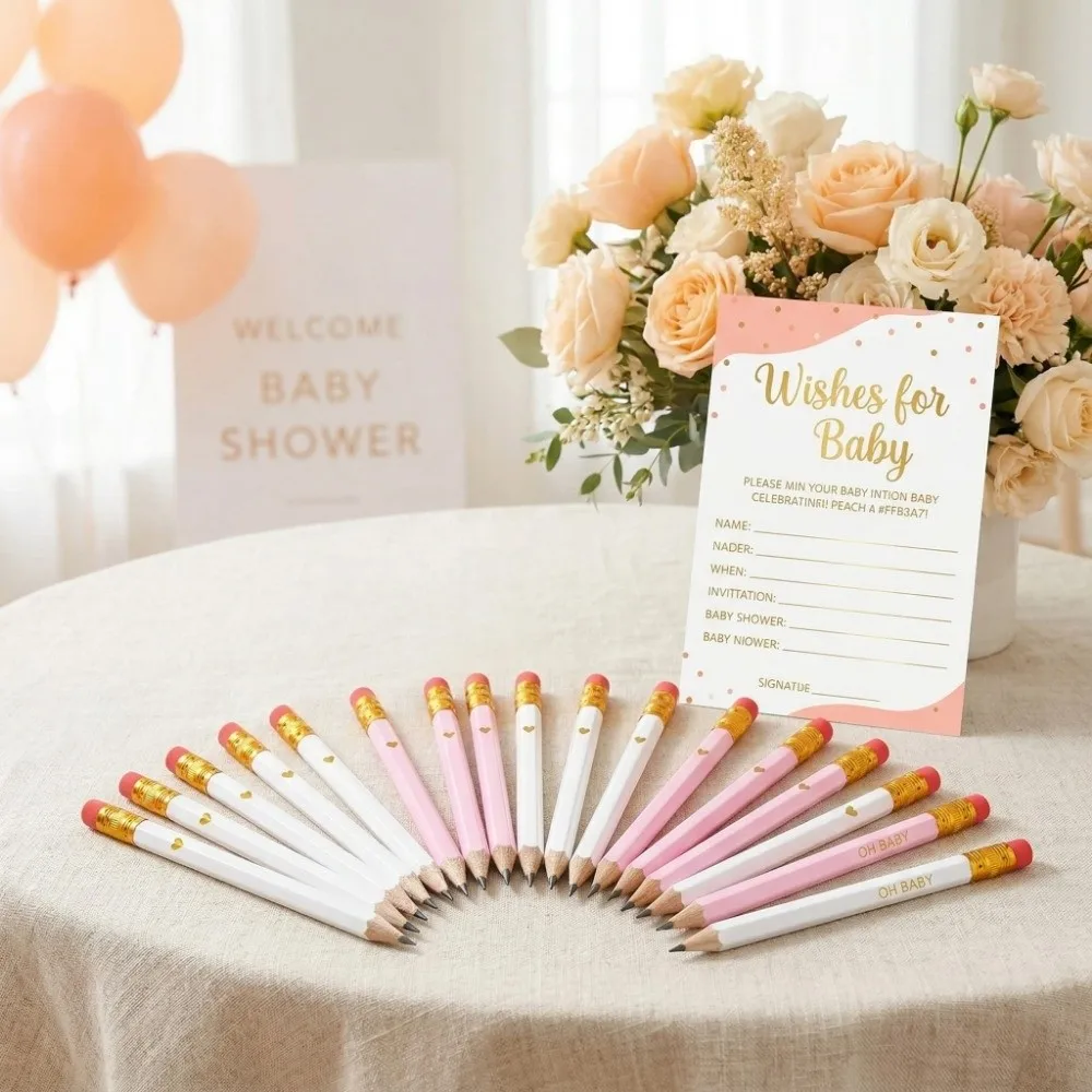 200Pcs Mini Bridal Shower Pencils Pre Sharpened Pocket Size Baby Shower Pencils Short Pencil with Eraser Golf Pencils Classroom
200Pcs Mini Bridal Shower Pencils Pre Sharpened Pocket Size Baby Shower Pencils Short Pencil with Eraser Golf Pencils Classroom