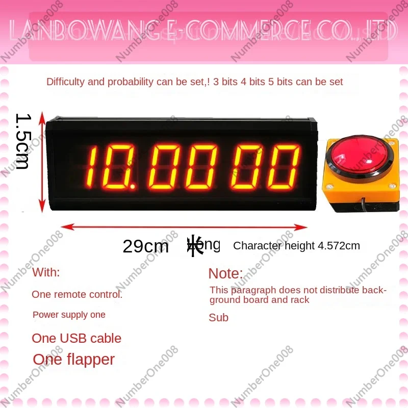 Ten Second Game Console Challenge, 10 Second One Handed Free Timer Promotion, Store Drainage Tool Integrated
Ten Second Game Console Challenge, 10 Second One Handed Free Timer Promotion, Store Drainage Tool Integrated