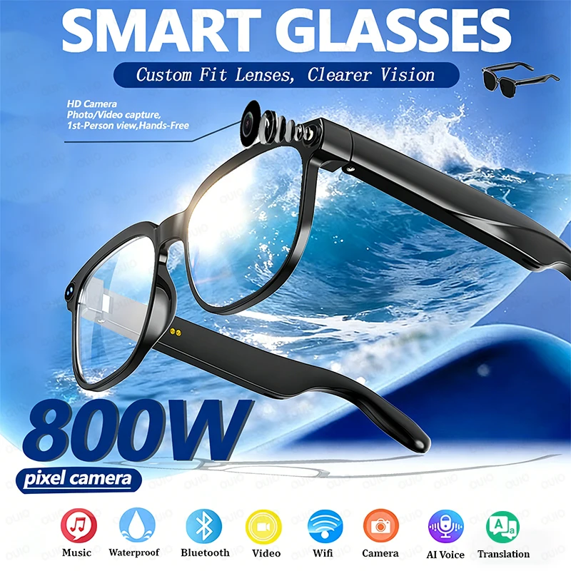 2026 New 800W Camera Smart Glasses Photo Video Recording Take Photos Recognizing Objects Translation Color-Changing Sunglasses
2026 New 800W Camera Smart Glasses Photo Video Recording Take Photos Recognizing Objects Translation Color-Changing Sunglasses