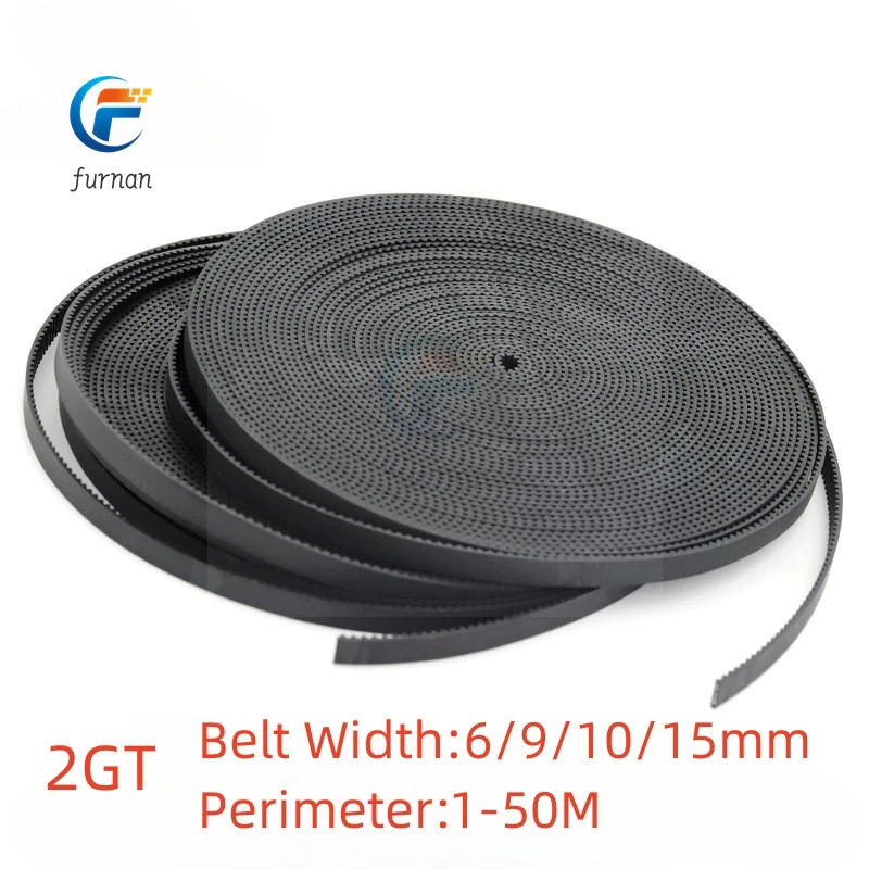 2M 2GT Open Synchronous Timing belt width 6/9/10/15mm Rubber Samll Backlash GT2 3D printer
2M 2GT Open Synchronous Timing belt width 6/9/10/15mm Rubber Samll Backlash GT2 3D printer
