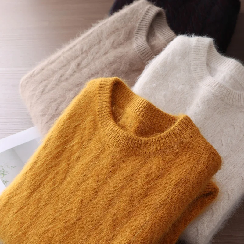 Осень-зима, мужской кашемировый свитер с круглым вырезом, вязаный крючком, умный повседневный пуловер, 100% норковый кашемировый трикотаж, топ высокого качества
Осень-зима, мужской кашемировый свитер с круглым вырезом, вязаный крючком, умный повседневный пуловер, 100% норковый кашемировый трикотаж, топ высокого качества