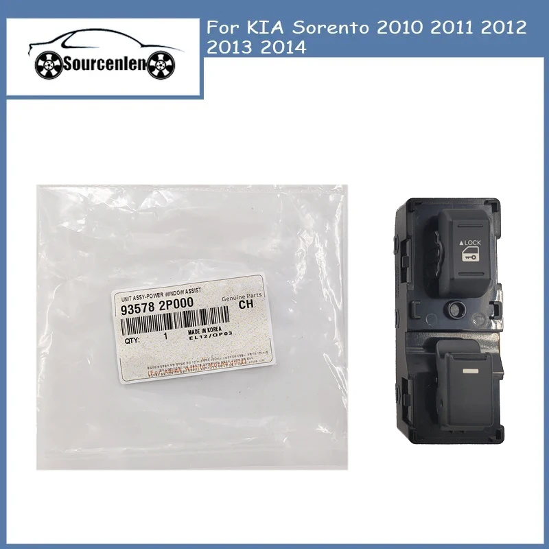 Genuine 93578-2P000 Front Right Window Switch For KIA Sorento 2010 2011 2012 2013 2014 Door Glass Lifter Control Switch Button
Genuine 93578-2P000 Front Right Window Switch For KIA Sorento 2010 2011 2012 2013 2014 Door Glass Lifter Control Switch Button