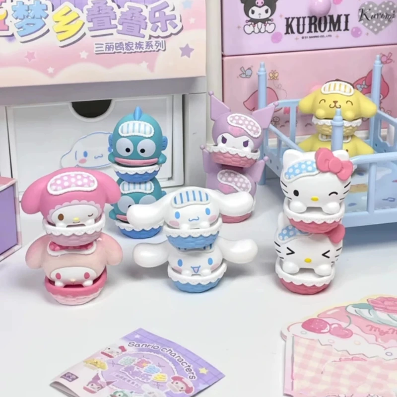 Персонажи Sanrio, слепая коробка, игрушка-колыбель, забавная серия, кавайная мини-фигурка, модель куклы My Melody Kuromi, коллекционные украшения 
Персонажи Sanrio, слепая коробка, игрушка-колыбель, забавная серия, кавайная мини-фигурка, модель куклы My Melody Kuromi, коллекционные украшения