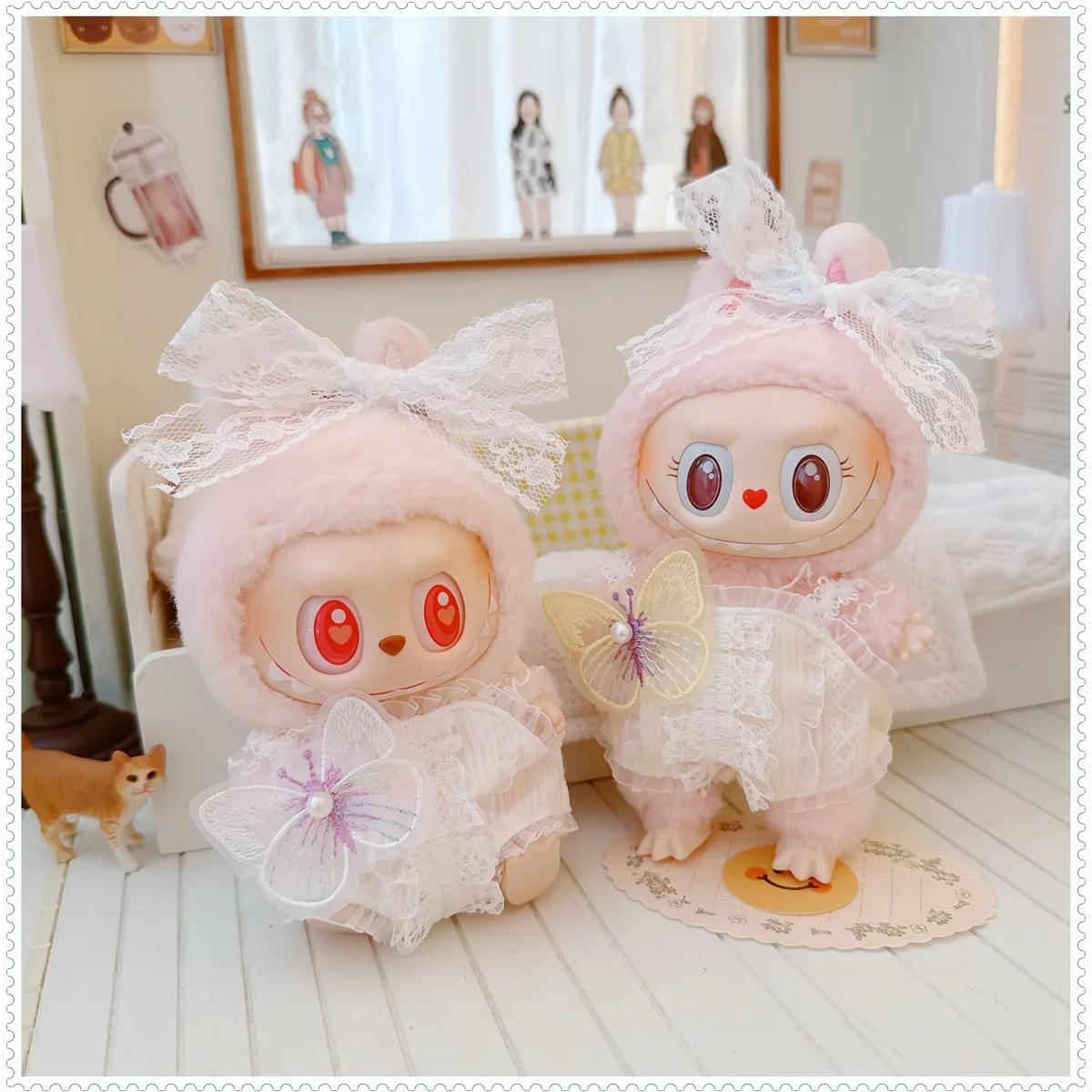 15/17cm Labubu Clothes Idol Doll Cute Butterfly Princess Jumpsuit Set Labubu V1 V2 Plush Doll Clothing Accessories Toys for Fans
15/17cm Labubu Clothes Idol Doll Cute Butterfly Princess Jumpsuit Set Labubu V1 V2 Plush Doll Clothing Accessories Toys for Fans