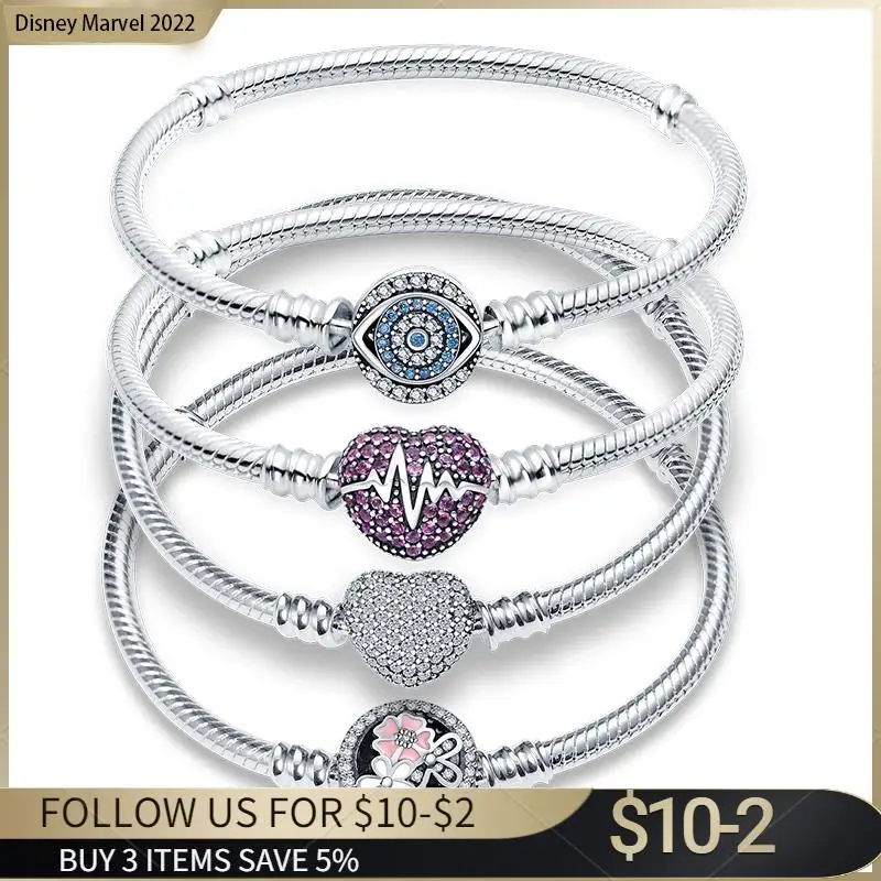 2023 New Plata High Quality Snake Chain Bracelets Fit Original Beaded Bracelet For Women Girls Fine Fashion Bangle Diy Jewelry
2023 New Plata High Quality Snake Chain Bracelets Fit Original Beaded Bracelet For Women Girls Fine Fashion Bangle Diy Jewelry