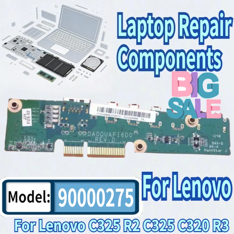 For Lenovo C325 R2 C325 C320 R3 USB Connector Board 90000275 DA0QUDPI6D0
For Lenovo C325 R2 C325 C320 R3 USB Connector Board 90000275 DA0QUDPI6D0