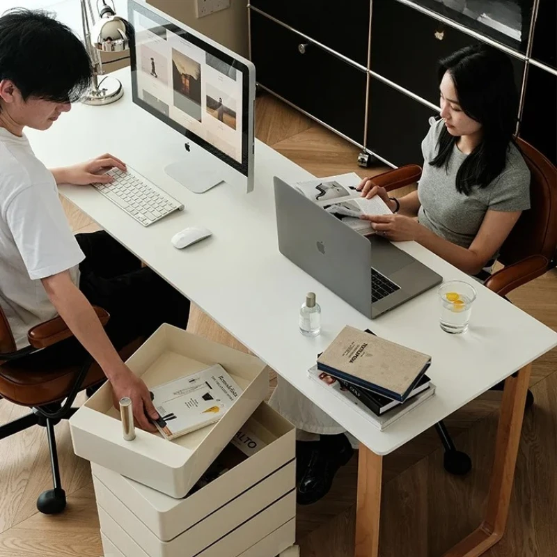 Double Solid Wood Desk Nordic Modern Home Long Computer Desk White Study Desk Designer Model
Double Solid Wood Desk Nordic Modern Home Long Computer Desk White Study Desk Designer Model