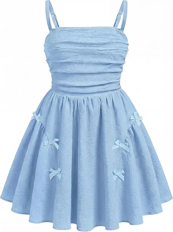 Snvdzo Girls Sleeveless Cami Flowy Summer Dress With Bow For Wedding Birthday Evening Party Prom Banquet Dresses 2026
Snvdzo Girls Sleeveless Cami Flowy Summer Dress With Bow For Wedding Birthday Evening Party Prom Banquet Dresses 2026