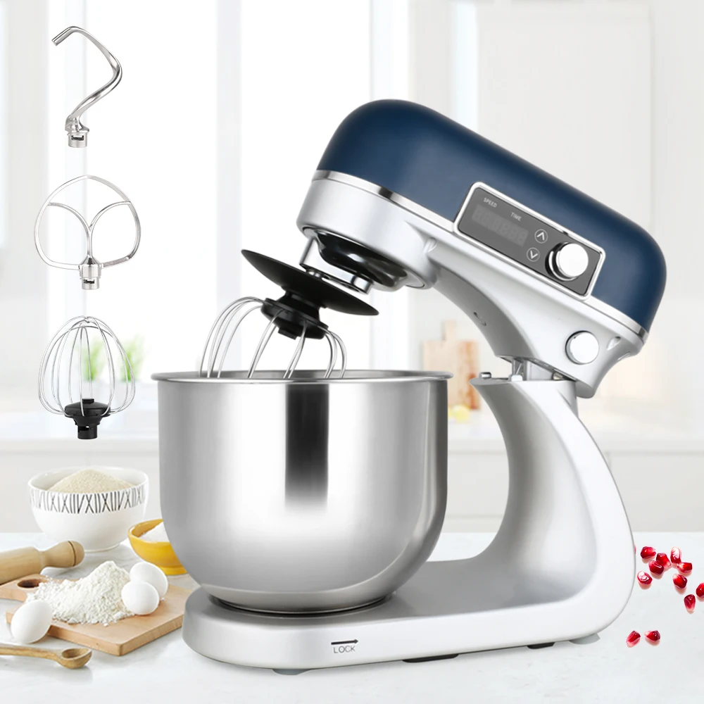 New Metal Cast Housing Stand Mixer Digital Switch Baking Dough Cake Bread Mixer Home Kitchen Appliance Food Mixer
New Metal Cast Housing Stand Mixer Digital Switch Baking Dough Cake Bread Mixer Home Kitchen Appliance Food Mixer