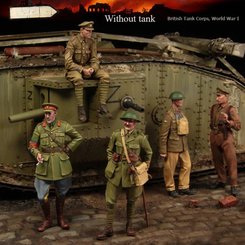Масштаб 1/35, фигурка из смолы, собранная модель, комплект британского танка WWI (большой набор - 5 фигурок), миниатюрная игрушка в разобранном виде и неокрашенная
Масштаб 1/35, фигурка из смолы, собранная модель, комплект британского танка WWI (большой набор - 5 фигурок), миниатюрная игрушка в разобранном виде и неокрашенная
