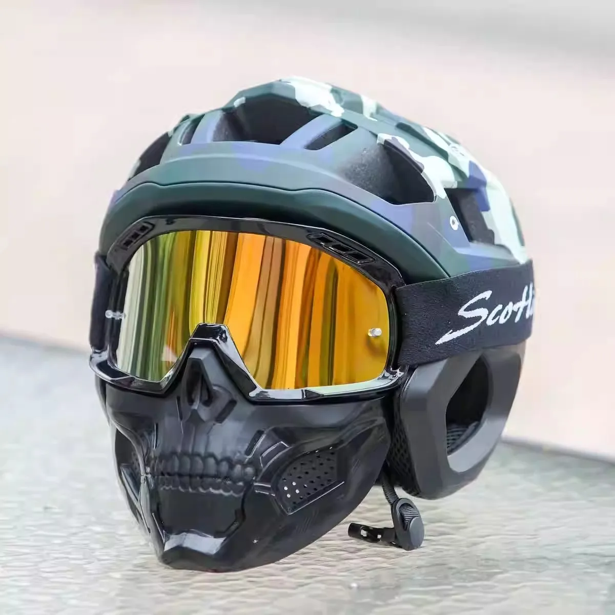 Retro Skull Motorcycle Cycling Mask Goggles Wind Dustproof Motocross Mash Goggles Anti-impact Motorbike HD PC Goggles Breathable
Retro Skull Motorcycle Cycling Mask Goggles Wind Dustproof Motocross Mash Goggles Anti-impact Motorbike HD PC Goggles Breathable