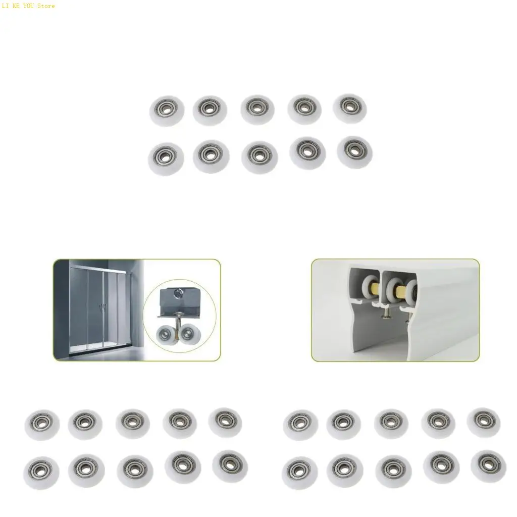 W3JE 10 Pcs Nylon Plastic Pulley Furniture Drawer Roller Bearing Wheel Sliding Door Runner Hardware Smooth Operation
W3JE 10 Pcs Nylon Plastic Pulley Furniture Drawer Roller Bearing Wheel Sliding Door Runner Hardware Smooth Operation