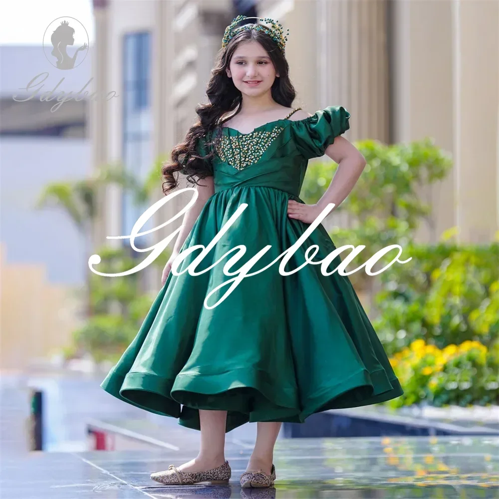 Luxury Pleat Crystals Formal A Line Wedding Party Flower Girl Dress Tea Length First Communion Gown New 2024 Customized
Luxury Pleat Crystals Formal A Line Wedding Party Flower Girl Dress Tea Length First Communion Gown New 2024 Customized
