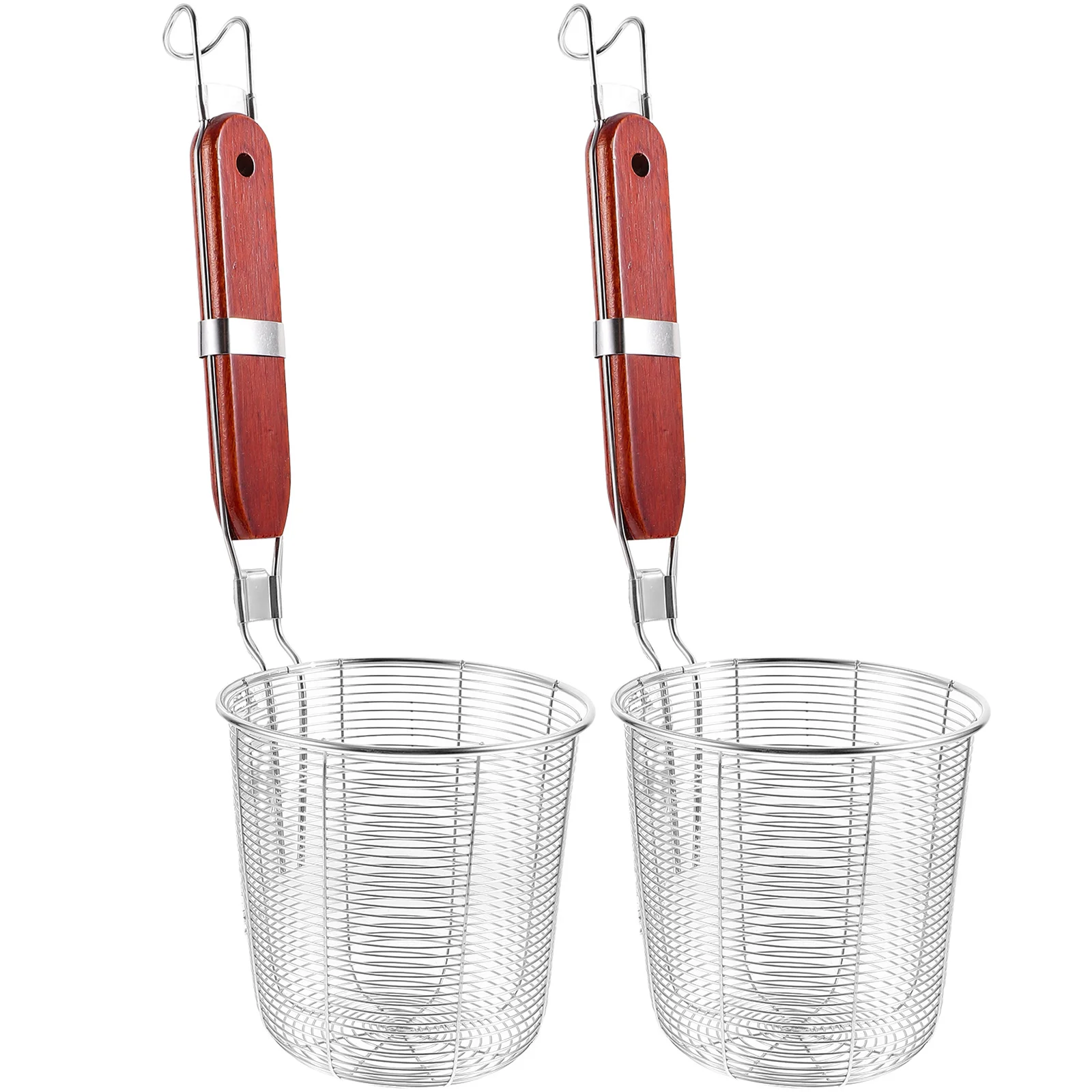 2Pcs Mesh Spider Strainer Stainless Steel Noodle Skimmer with Wooden Handle for Quick Draining Frying Foods At Home Breakfast
2Pcs Mesh Spider Strainer Stainless Steel Noodle Skimmer with Wooden Handle for Quick Draining Frying Foods At Home Breakfast