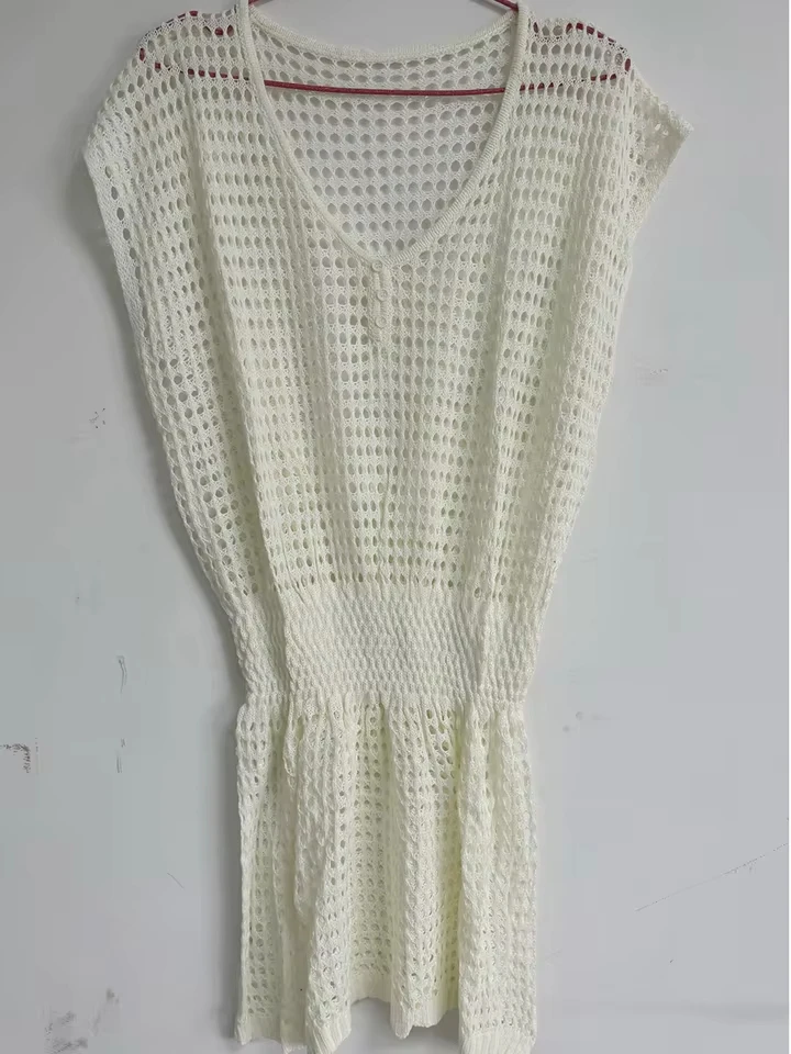 2026 New Crochet Knitted Beach Cover up dress Tunic Long Pareos Bikinis Cover ups Swim Cover up Robe Plage Beachwear V2053
2026 New Crochet Knitted Beach Cover up dress Tunic Long Pareos Bikinis Cover ups Swim Cover up Robe Plage Beachwear V2053
