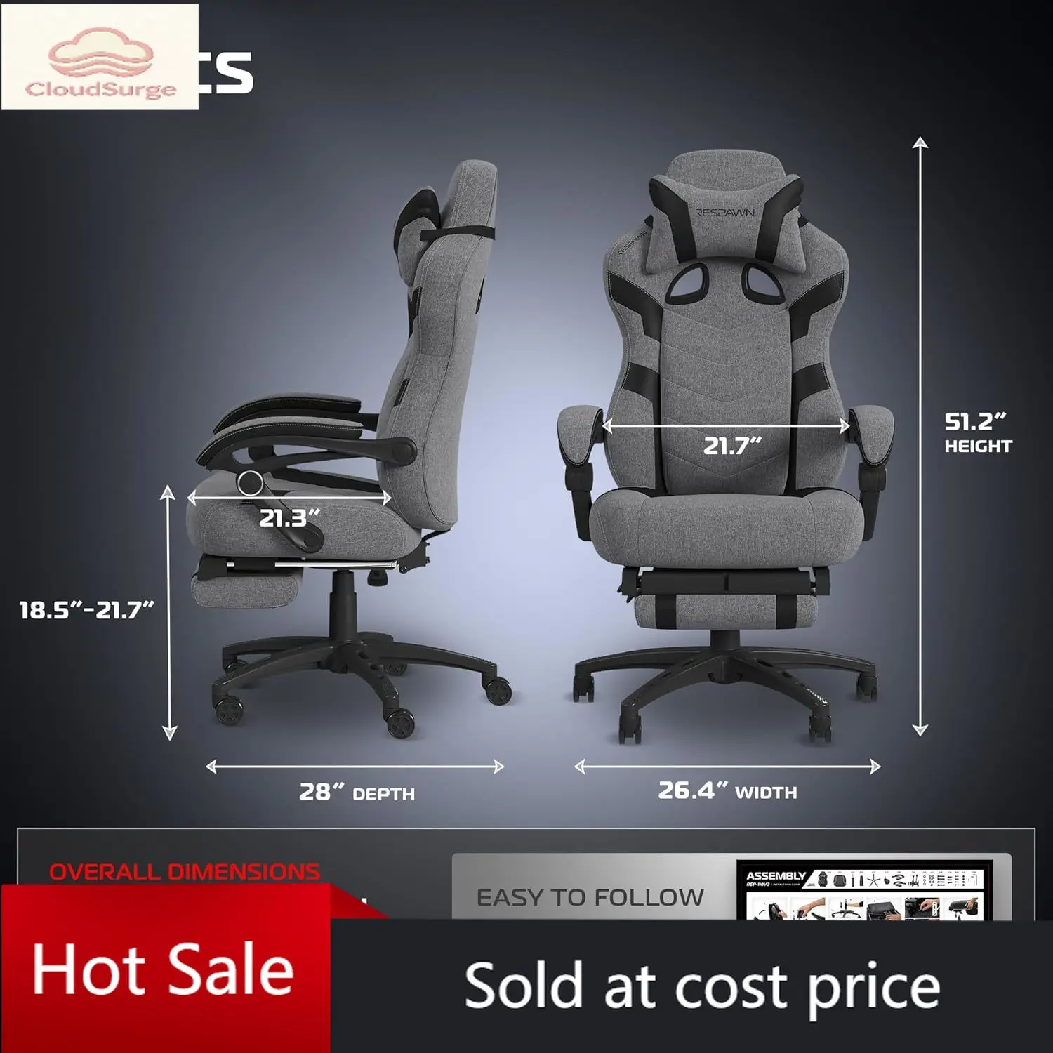 Игровое кресло Activity price110 Pro с эргономичным дизайном и подставкой для ног для взрослых - комфортное офисное игровое кресло-реклайнер с поясничной поддержкой
Игровое кресло Activity price110 Pro с эргономичным дизайном и подставкой для ног для взрослых - комфортное офисное игровое кресло-реклайнер с поясничной поддержкой