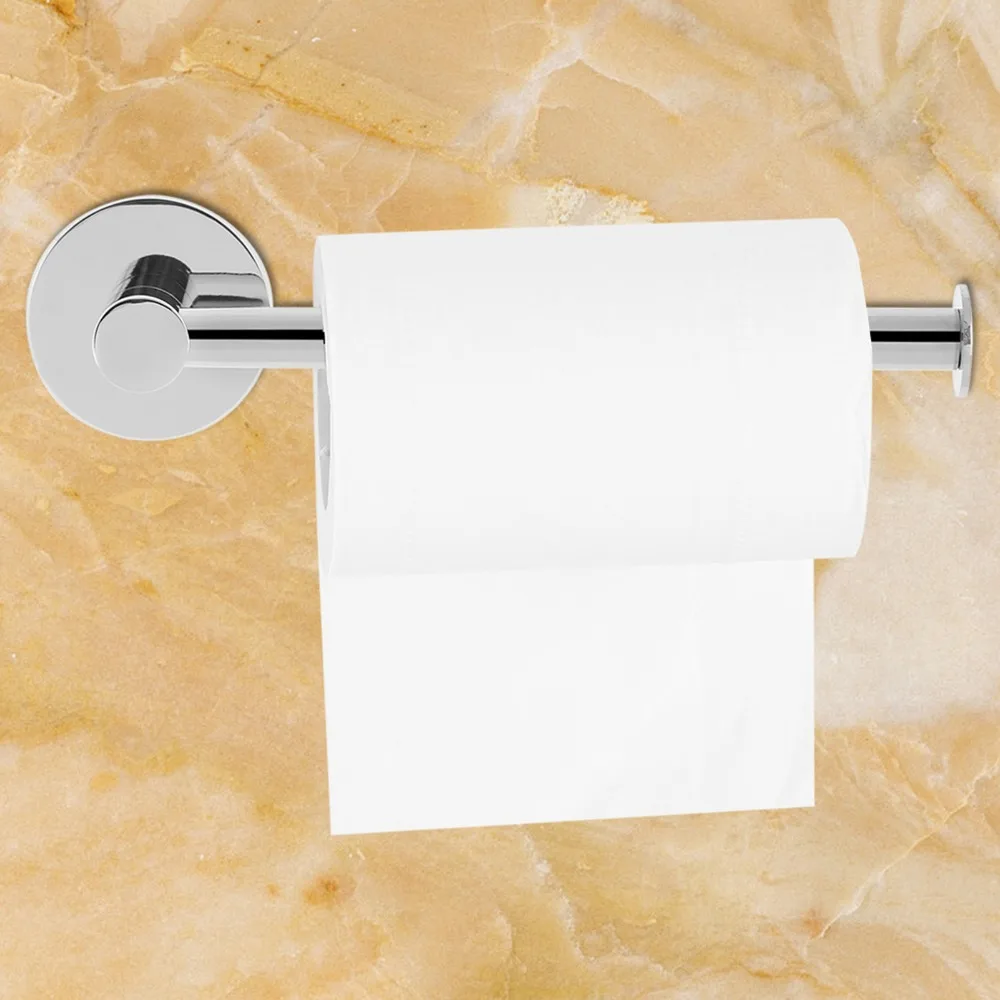 Stainless Steel Paper Roll Holder Silver Wall Mounted Toilet Paper Holder Easy Installation Chrome Plated Toilet Paper Rack
Stainless Steel Paper Roll Holder Silver Wall Mounted Toilet Paper Holder Easy Installation Chrome Plated Toilet Paper Rack