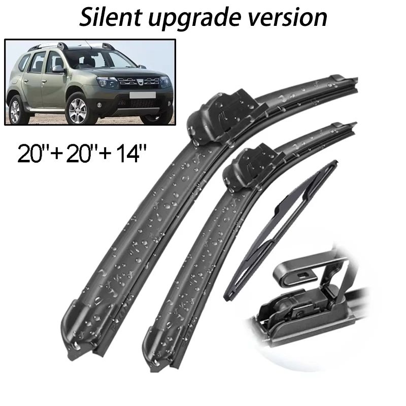 Front & Rear Wiper Blades Set Kit For Dacia Renault Duster 1 2013 - 2016 Windshield Windscreen Window 20"+20"+14" Silent upgrade
Front & Rear Wiper Blades Set Kit For Dacia Renault Duster 1 2013 - 2016 Windshield Windscreen Window 20"+20"+14" Silent upgrade