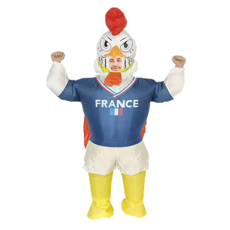Halloween Day inflatable Rooster Costume Anime Inspired Durable Polyester Fabric Red and Blue Stripes Party and Cosplay
Halloween Day inflatable Rooster Costume Anime Inspired Durable Polyester Fabric Red and Blue Stripes Party and Cosplay