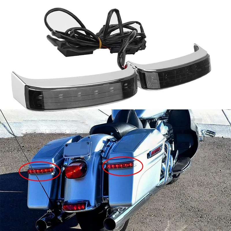 Motorcycle LED Saddlebag Brake Running Luggage Turn Signal Light Brake Tail Lamp For Harley Touring FLHT FLHX FLHXS FLTRX FLTRXS
Motorcycle LED Saddlebag Brake Running Luggage Turn Signal Light Brake Tail Lamp For Harley Touring FLHT FLHX FLHXS FLTRX FLTRXS