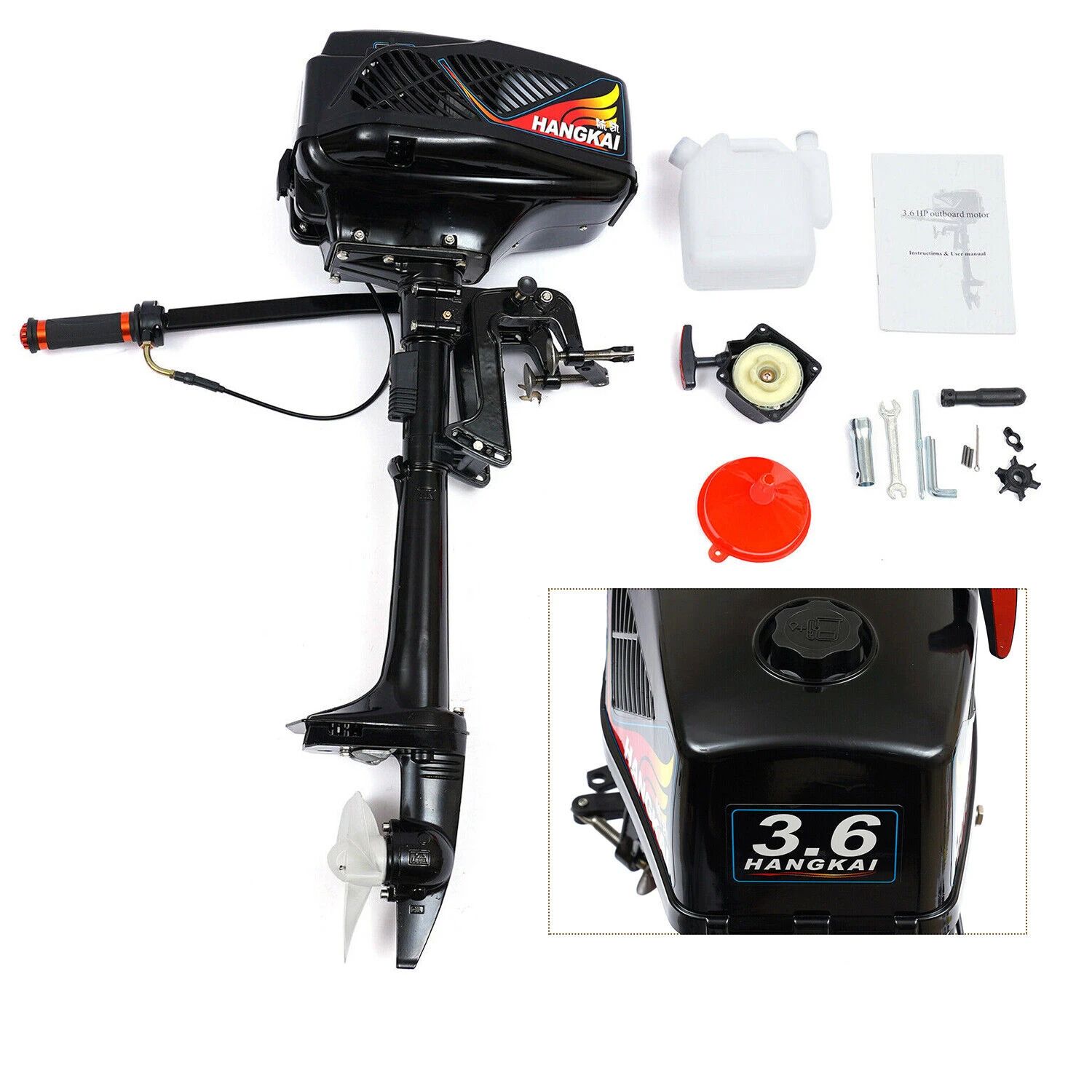2-Stroke Outboard Motor Boat Engine For Fishing Boat 2.6KW 55cc Water Cooling System CDI Propeller Heavy Duty Clutch Contr
2-Stroke Outboard Motor Boat Engine For Fishing Boat 2.6KW 55cc Water Cooling System CDI Propeller Heavy Duty Clutch Contr