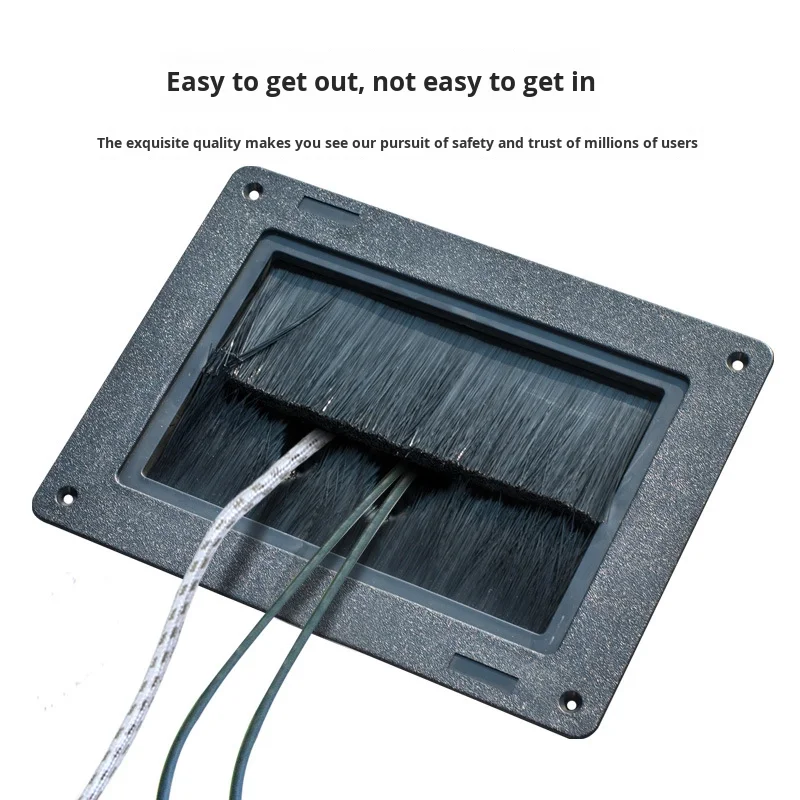 EE1 Black ABS Plastic Injection-Moulded Square-shaped Anti-Static Raised Floor Dedicated Cable Box IP20 280x210x40mm Brush 10A
EE1 Black ABS Plastic Injection-Moulded Square-shaped Anti-Static Raised Floor Dedicated Cable Box IP20 280x210x40mm Brush 10A