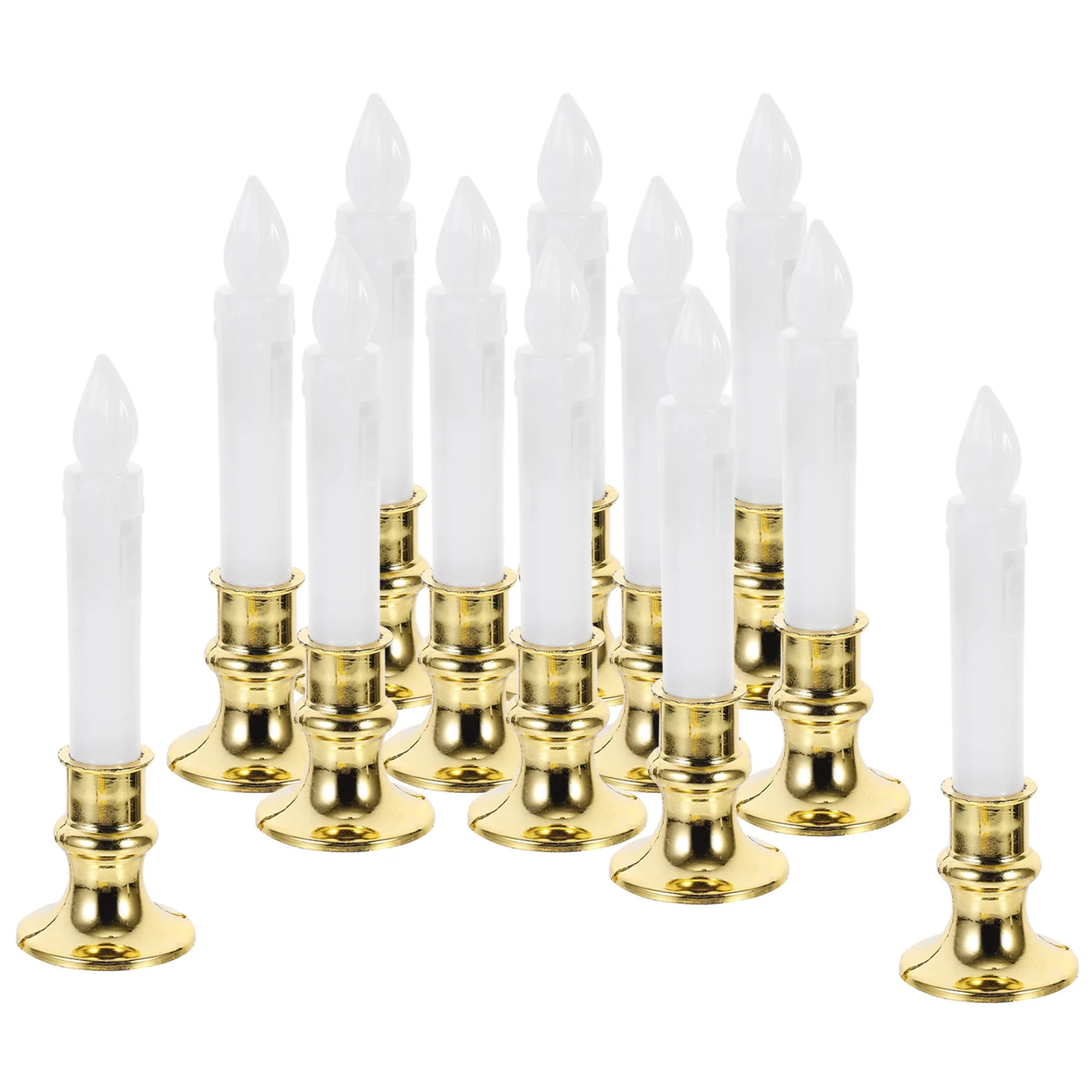 12 Pcs Electric Window Candles Electronic Lamp Artificial LED White Plastic Fake The Christmas
12 Pcs Electric Window Candles Electronic Lamp Artificial LED White Plastic Fake The Christmas