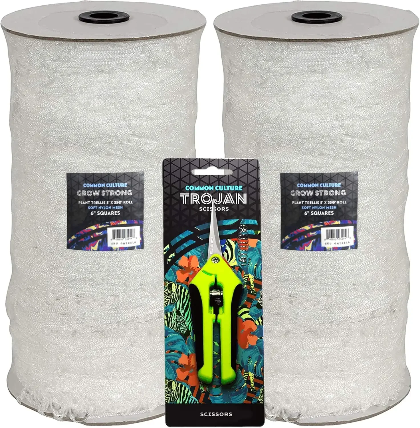 Grow Strong Plant Trellis + Trojan Scissors - 6" Square Soft Mesh Nylon Trellis Netting Bulk Roll - Heavy-Duty Garden Netting
Grow Strong Plant Trellis + Trojan Scissors - 6" Square Soft Mesh Nylon Trellis Netting Bulk Roll - Heavy-Duty Garden Netting