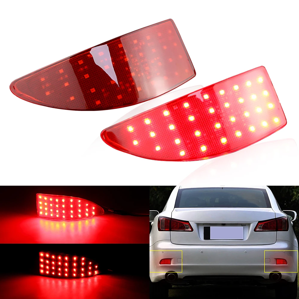 2PCS Canbus For Lexus IS 250 350 XE20 2006-2013&IS 250 220d 05-14 Rear Bumper Reflector LED Tail Brake Stop Light Black&Red Lens
2PCS Canbus For Lexus IS 250 350 XE20 2006-2013&IS 250 220d 05-14 Rear Bumper Reflector LED Tail Brake Stop Light Black&Red Lens