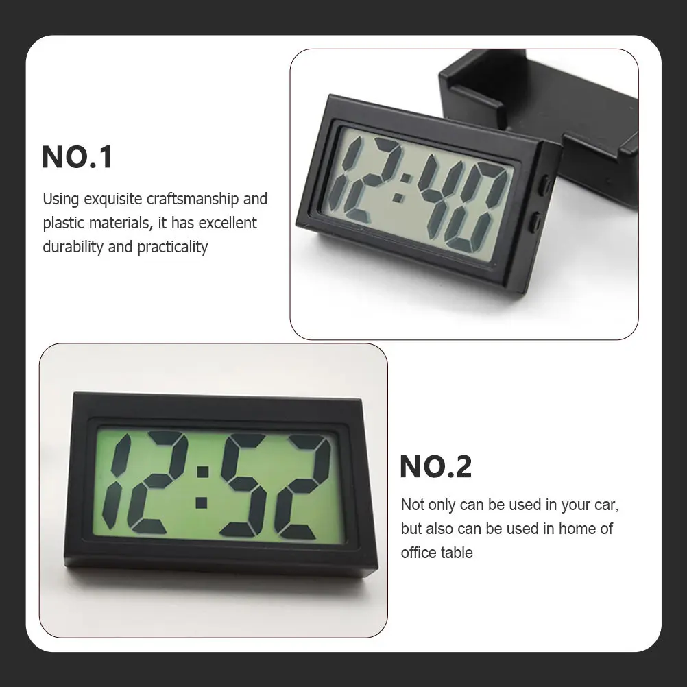 3Pcs Mini Car Clock Plastic Digital Dashboard Clock for Vehicle Auto Interior Decor Desktop Office Silent Time Display
3Pcs Mini Car Clock Plastic Digital Dashboard Clock for Vehicle Auto Interior Decor Desktop Office Silent Time Display
