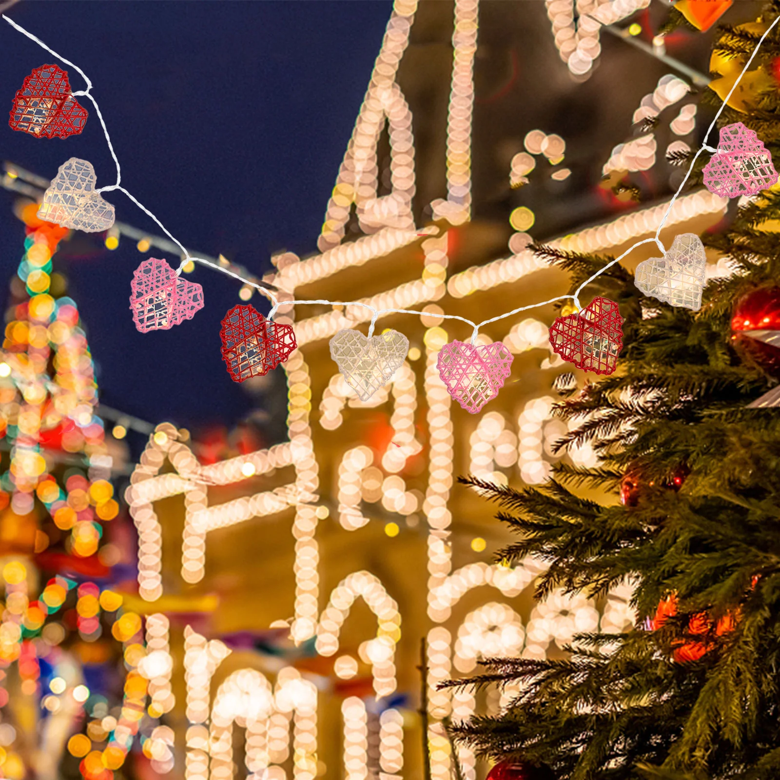 1 set 1 Set Rattan Heart Shape Led String Light For Wedding Party Festival Decoration Scene Adorable Atmosphere Lamp
1 set 1 Set Rattan Heart Shape Led String Light For Wedding Party Festival Decoration Scene Adorable Atmosphere Lamp