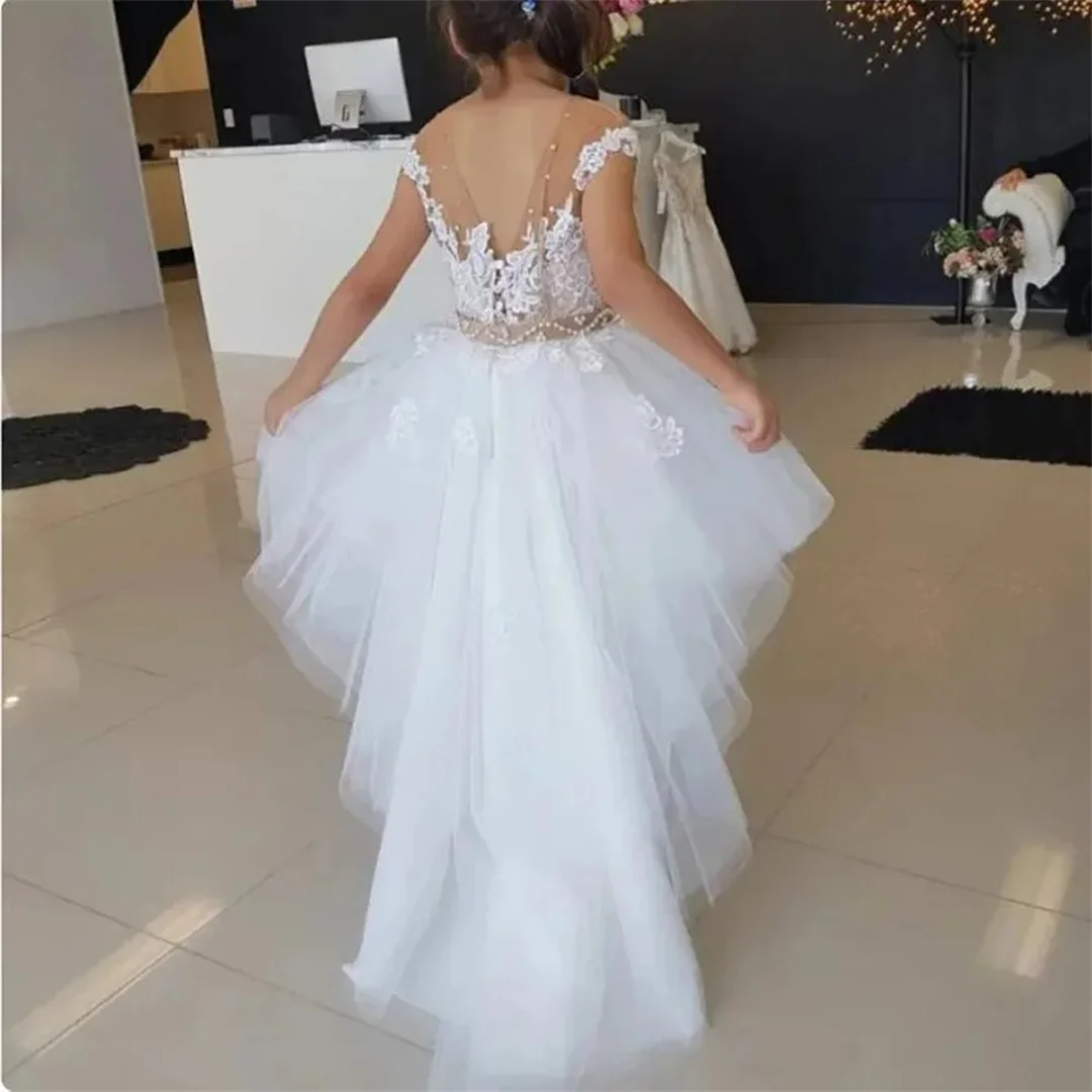 Customized Lvory Flower Girl Dresses With Removable Train Princess Wedding Party Gowns First Communion Baby Wears
Customized Lvory Flower Girl Dresses With Removable Train Princess Wedding Party Gowns First Communion Baby Wears
