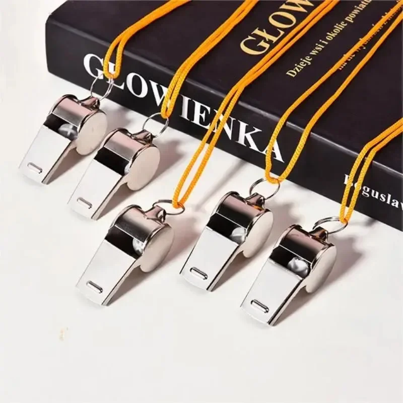 1PC Referee Whistles Metal Whistles Stainless Steel Metal Sports Whistles Sports Equipment With Lanyards Sports Referee Tools
1PC Referee Whistles Metal Whistles Stainless Steel Metal Sports Whistles Sports Equipment With Lanyards Sports Referee Tools