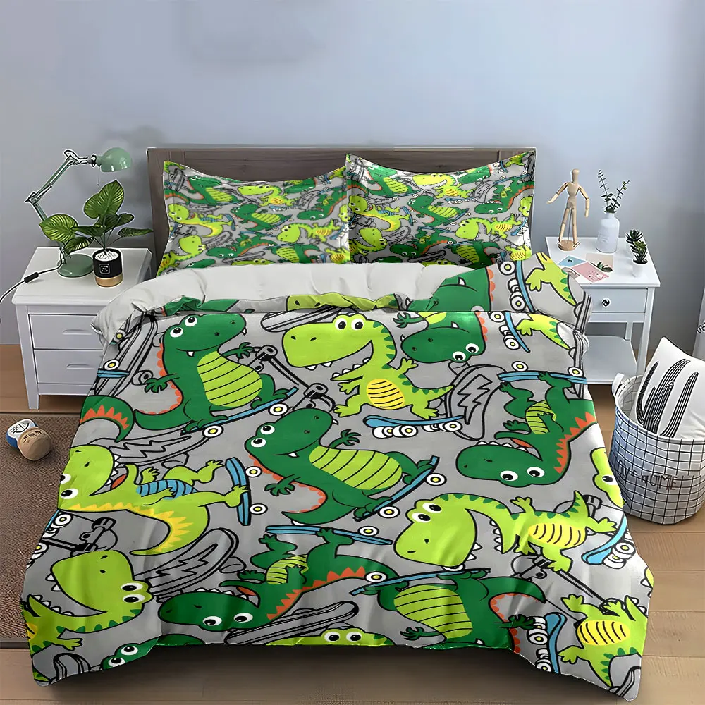 Kids Dinosaur Skateboard Set Multiple sizes kid's and adults' bedroom Exquisite 3PC bedding set, gift
Kids Dinosaur Skateboard Set Multiple sizes kid's and adults' bedroom Exquisite 3PC bedding set, gift