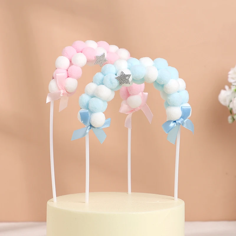 Colorful Cute Arch Pink Blue Soft Cloud Cake Ornaments Kids Birthday Party Festival Cake DIY Decoration Supplies
Colorful Cute Arch Pink Blue Soft Cloud Cake Ornaments Kids Birthday Party Festival Cake DIY Decoration Supplies
