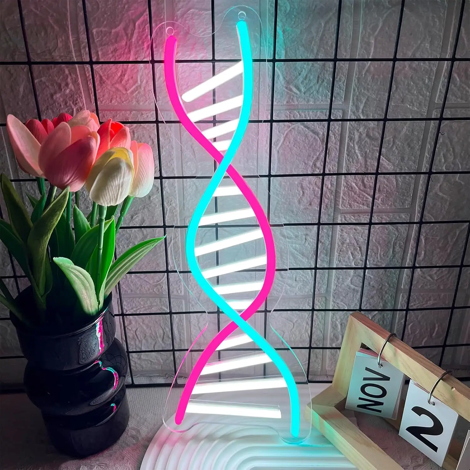 DNA Science Neon Sign USB Powered LED Light for Classroom Lab Gaming Room Bedroom Decoration Gifts for Teacher Students
DNA Science Neon Sign USB Powered LED Light for Classroom Lab Gaming Room Bedroom Decoration Gifts for Teacher Students