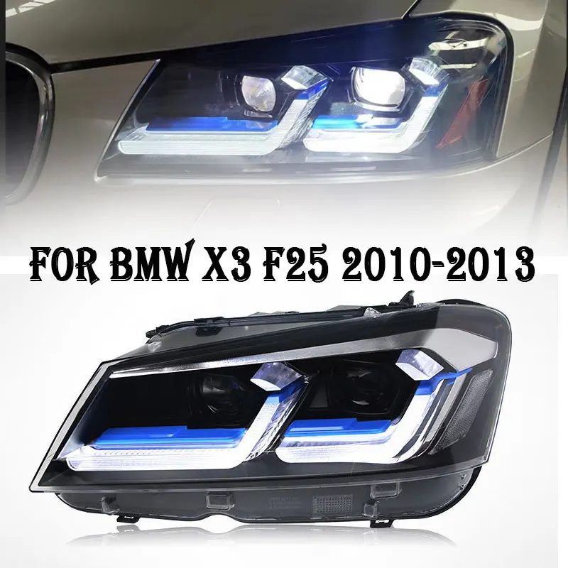 Car LED Headlamp for BMW X3 F25 2010-2013 Front LED Headlight Projector Lens DRL Turn Signal Automotive Accessories
Car LED Headlamp for BMW X3 F25 2010-2013 Front LED Headlight Projector Lens DRL Turn Signal Automotive Accessories