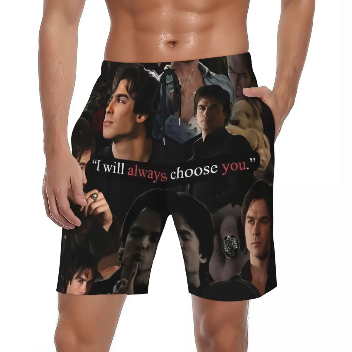 Summer Board Shorts Men The Vampire Diaries Damon Salvatore TV Series Surfing Graphic Beach Shorts Swimming Trunks Plus Size 3XL
Summer Board Shorts Men The Vampire Diaries Damon Salvatore TV Series Surfing Graphic Beach Shorts Swimming Trunks Plus Size 3XL