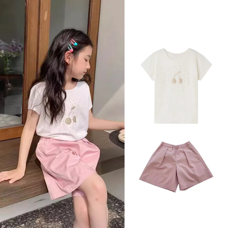 Kids Cherry T Shirts and Shorts Clothing Sets 24 Brand Design Girls Cute Short Sleeve Tees and Fashion Pant Sets
Kids Cherry T Shirts and Shorts Clothing Sets 24 Brand Design Girls Cute Short Sleeve Tees and Fashion Pant Sets