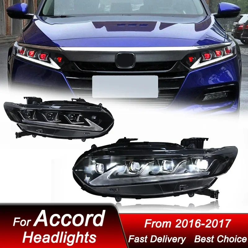 Pop Car Headlights For Honda Accord 10G 18-21 To Lexus Style Full LED Assembly Upgrade High Configure Projector Lens Accessories
Pop Car Headlights For Honda Accord 10G 18-21 To Lexus Style Full LED Assembly Upgrade High Configure Projector Lens Accessories