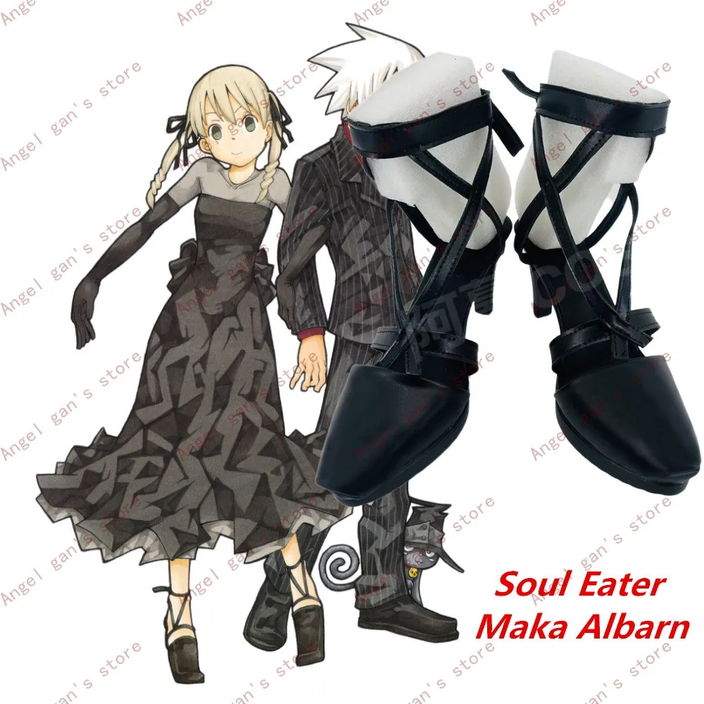 Сандалии для косплея Soul Eater Maka Albarn, черные сандалии из искусственной кожи для Хэллоуина, шии
Сандалии для косплея Soul Eater Maka Albarn, черные сандалии из искусственной кожи для Хэллоуина, шии