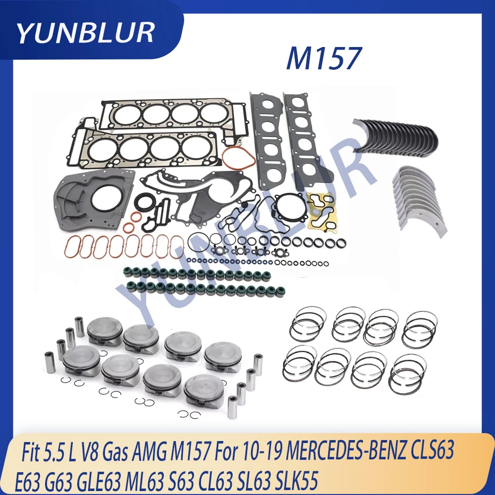 STD Rebuild Gasket Set Piston & Ring Bearing Kit Fit 5.5 L V8 Gas AMG M157 For 10-19 MERCEDES-BENZ CLS63 G63 ML63 S63 CL63 SL63
STD Rebuild Gasket Set Piston & Ring Bearing Kit Fit 5.5 L V8 Gas AMG M157 For 10-19 MERCEDES-BENZ CLS63 G63 ML63 S63 CL63 SL63
