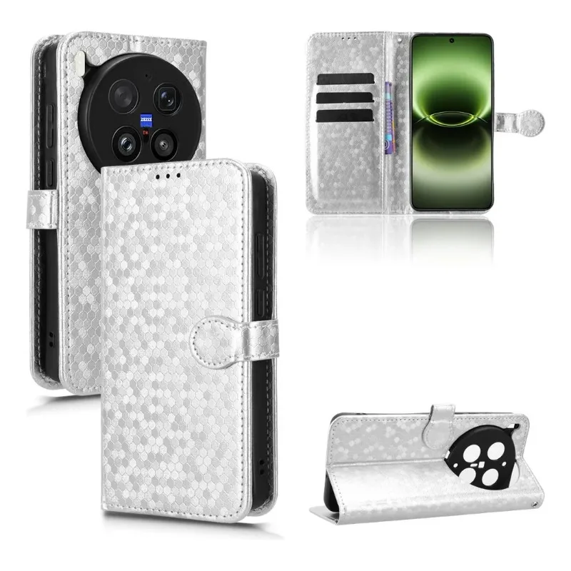 Case For VIVO X300 Pro FE Flip Case Grains Polka Dot Texture Leather Card Slot Wallet Cover For VIVO X300 Ultra Shockproof Shell
Case For VIVO X300 Pro FE Flip Case Grains Polka Dot Texture Leather Card Slot Wallet Cover For VIVO X300 Ultra Shockproof Shell